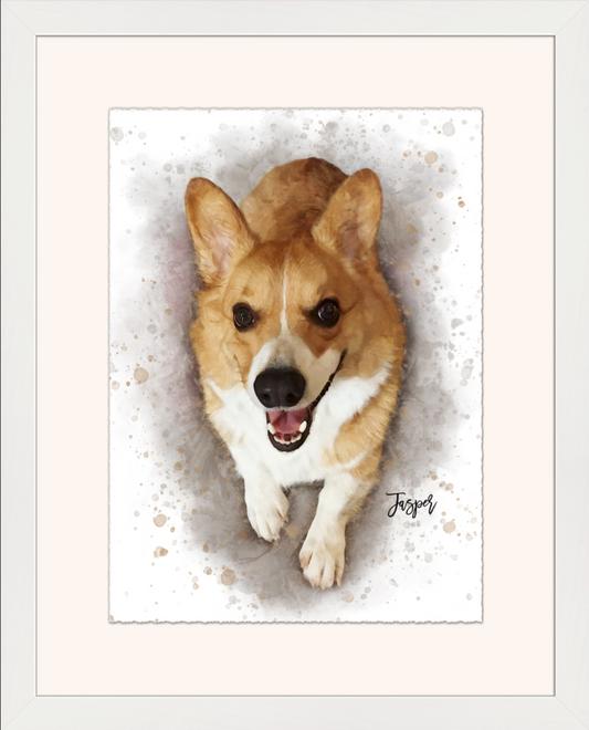 Digital Pet Painting | Framed